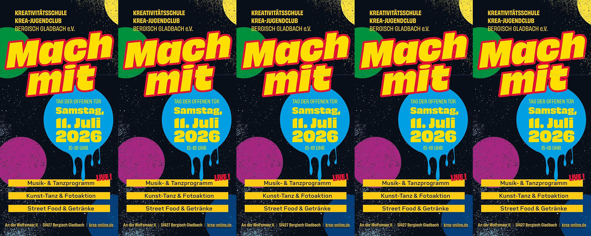 Mach mit! 2026 in der Kreativitätsschule und Krea-Jugendclub